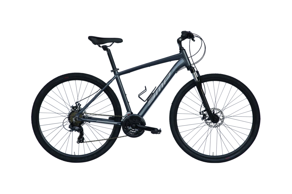 Sempion Season Cross 28″ Uomo grigio, forcella ammortizzata e freni a disco
