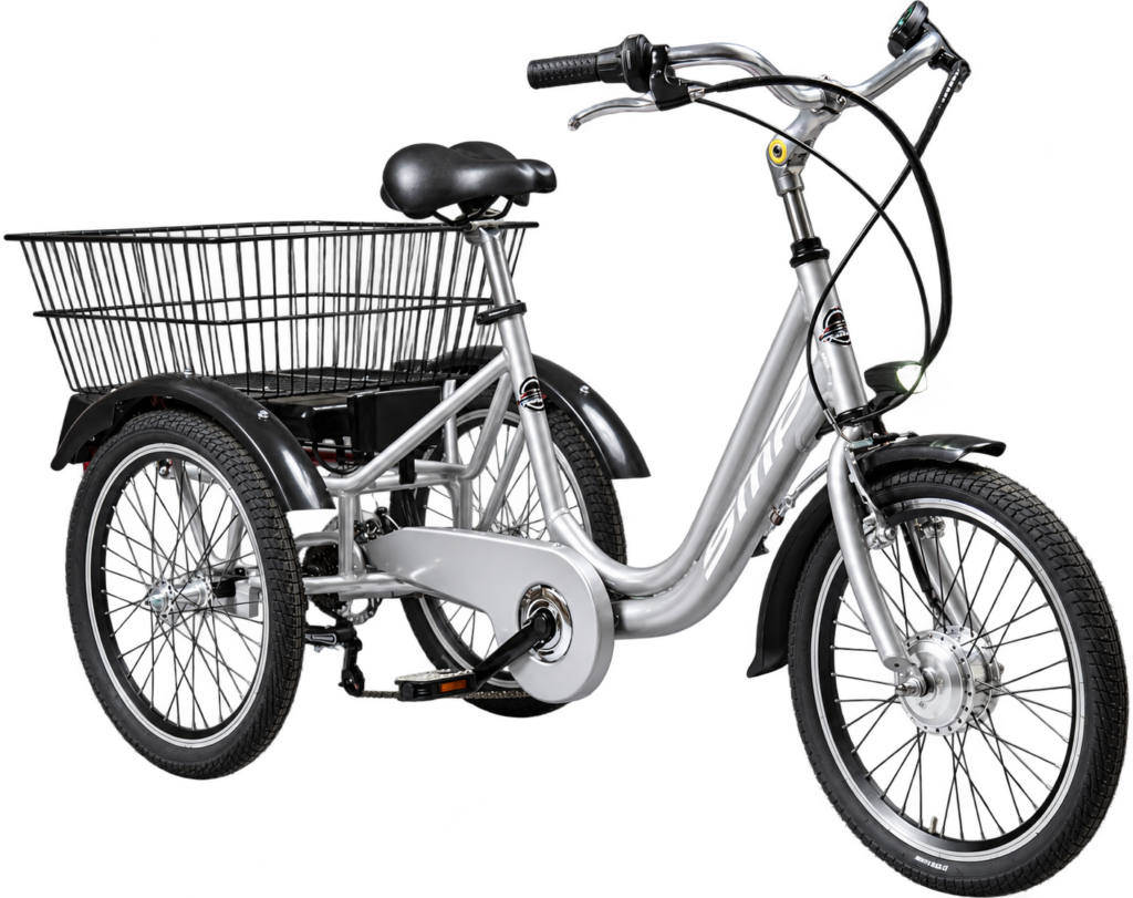 Sempion Tre Ruote 20″ Elettrica — Argento
